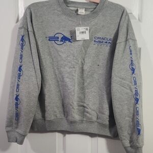 Gray Oracle Red Bull Racing Women's Crew Neck Sweater MV1